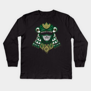 Green Shogun Ranger Kids Long Sleeve T-Shirt